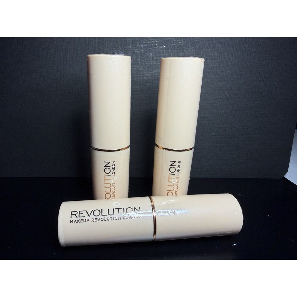 Pack of 3 Revolution Fast Base Foundation F12  Vegan & Cruelty‑Free